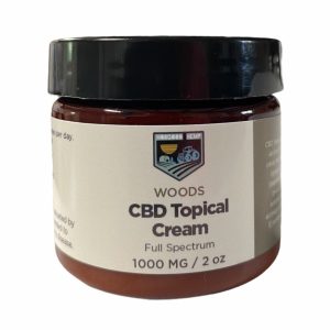 1000 MG 2 oz Woods CBD Topical Cream - Hobgood Hemp